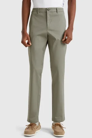 Benetton Chinos Slim Fit De Algodón Elástico