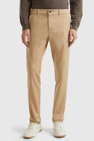 Benetton Chinos Slim Fit De Algodón Elástico