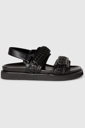 Benetton Sandalias Abiertas De Tejido Revestido