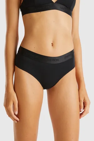 Benetton Braguita Escotada De Algodón Elástico