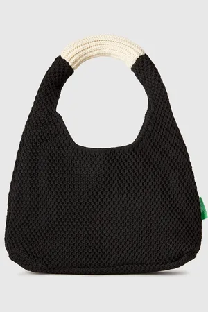 Benetton Bolso Bandolera Pequeño De Crochet