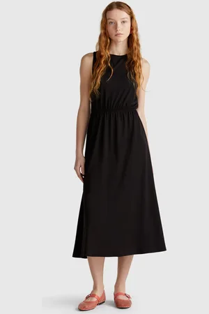Benetton Vestido Con Espalda Abierta