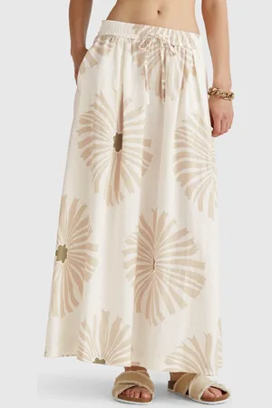 Benetton Falda Midi Con Estampado De Flores