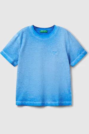 Benetton Camiseta Over Fit Con Bordado