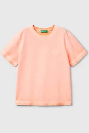 Benetton Camiseta Over Fit Con Bordado