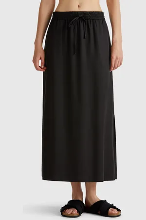 Benetton Falda Midi Fluida