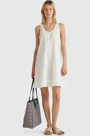 Benetton Camisón Con Estampado De Flores.