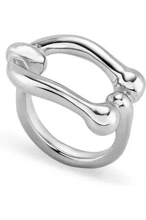 UNO de 50 Anillo bañado en plata de ley