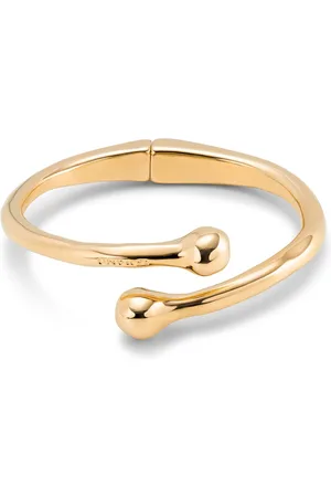 UNO de 50 Pulsera bañada en oro 18k con muelle interior