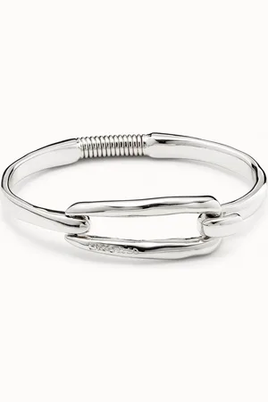 UNO de 50 Pulsera bañada en plata de ley