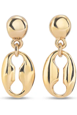 UNO de 50 Pendientes bañados en oro 18k con 1 eslabón pequeño
