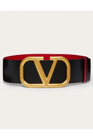 VALENTINO GARAVANI CINTURÓN REVERSIBLE VLOGO SIGNATURE DE PIEL DE BECERRO BRILLANTE DE 70 MM Mujer 070