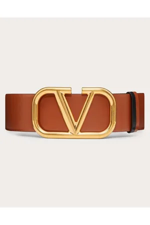 VALENTINO GARAVANI CINTURÓN REVERSIBLE VLOGO SIGNATURE DE PIEL DE BECERRO BRILLANTE DE 70 MM Mujer 065