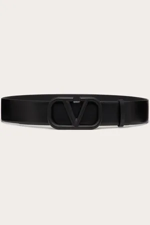 VALENTINO GARAVANI CINTURÓN VLOGO SIGNATURE DE PIEL DE BECERRO BRILLANTE DE 40 MM Mujer 065