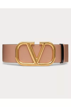 VALENTINO GARAVANI CINTURÓN REVERSIBLE VLOGO SIGNATURE DE PIEL DE BECERRO BRILLANTE DE 70 MM Mujer 065
