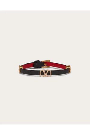 VALENTINO GARAVANI PULSERA DE CUERO CON EL VLOGO SIGNATURE Mujer UNI