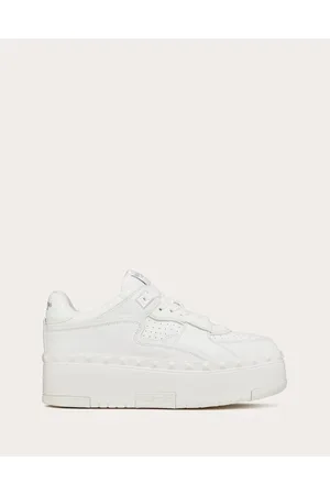 VALENTINO GARAVANI ZAPATILLA DEPORTIVA FREEDOTS XL DE CUERO DE BECERRO Mujer 35.5