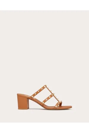 VALENTINO GARAVANI SANDALIAS DE PALA ROCKSTUD DE BECERRO 60 MM Mujer 34