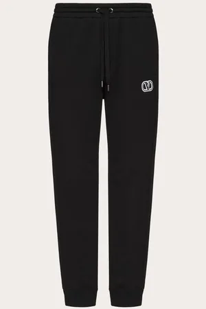 VALENTINO JOGGERS DE ALGODÓN TÉCNICO CON PARCHE DEL VLOGO SIGNATURE Hombre M