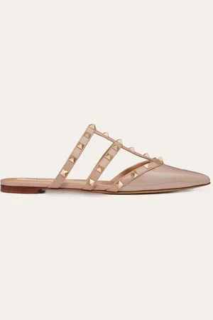 VALENTINO GARAVANI MULES ROCKSTUD DE CHAROL Mujer 35.5