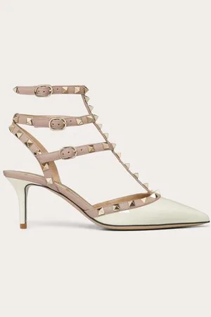 VALENTINO GARAVANI SALONES ROCKSTUD CON TIRAS Y TACÓN DE 65 MM Mujer 34.5