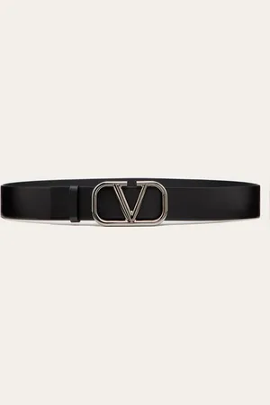 VALENTINO GARAVANI CINTURÓN VLOGO SIGNATURE DE PIEL DE BECERRO DE 40 MM DE ANCHO Hombre 085