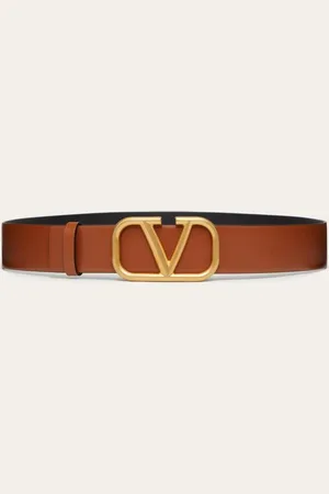 VALENTINO GARAVANI CINTURÓN VLOGO SIGNATURE DE DE BECERRO DE 40 MM DE ANCHO Hombre 085