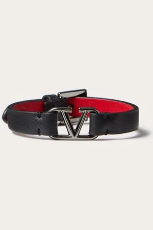 VALENTINO GARAVANI PULSERA VLOGO SIGNATURE DE PIEL Hombre UNI