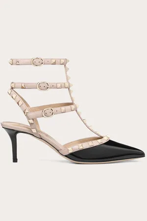 VALENTINO GARAVANI SALONES ROCKSTUD CON TIRAS Y TACÓN DE 65 MM Mujer 34.5