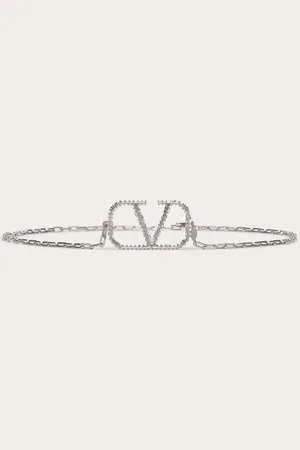 VALENTINO GARAVANI CINTURÓN DE CADENA CON EL VLOGO SIGNATURE Mujer L