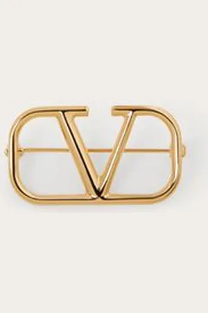 VALENTINO GARAVANI Broche VLogo Signature de metal Mujer UNI