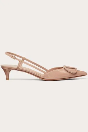 VALENTINO GARAVANI ZAPATOS DE SALÓN DESTALONADOS VLOGO SIGNATURE DE CHAROL CON TACÓN DE 40 MM Mujer 35.5