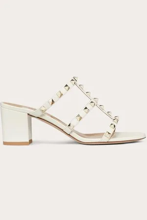 VALENTINO GARAVANI SANDALIAS DE PALA ROCKSTUD DE BECERRO 60 MM Mujer 34.5