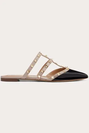 VALENTINO GARAVANI MULES ROCKSTUD DE CHAROL Mujer 35.5