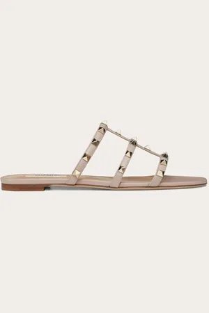 VALENTINO GARAVANI SANDALIAS PLANAS DE PALA ROCKSTUD Mujer 34.5