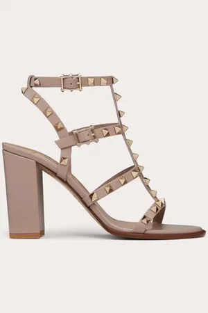 VALENTINO GARAVANI SANDALIAS ROCKSTUD CON TIRAS 90 MM Mujer 34.5