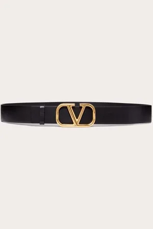 VALENTINO GARAVANI CINTURÓN VLOGO SIGNATURE DE PIEL DE BECERRO DE 40 MM DE ANCHO Hombre 085