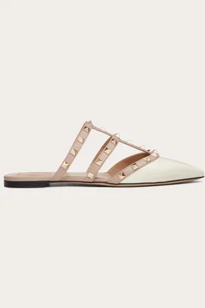VALENTINO GARAVANI MULES ROCKSTUD DE CHAROL Mujer 35.5
