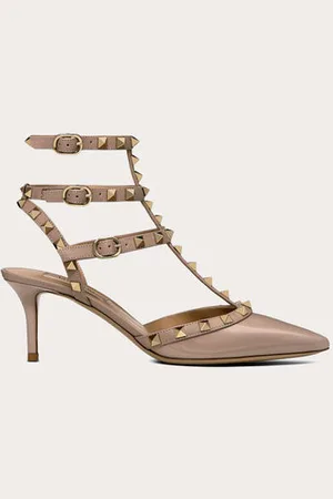 VALENTINO GARAVANI SALONES ROCKSTUD CON TIRAS Y TACÓN DE 65 MM Mujer 34.5