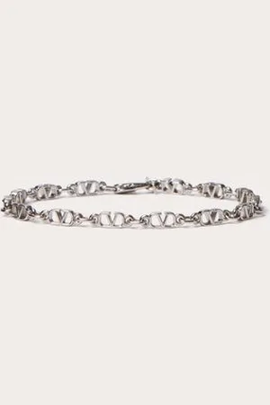 VALENTINO GARAVANI PULSERA DE METAL CON EL VLOGO SIGNATURE Hombre L