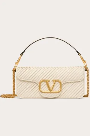 VALENTINO GARAVANI BOLSO DE HOMBRO GARAVANI LOCÒ DE CUERO NAPA PLISADO Mujer UNI