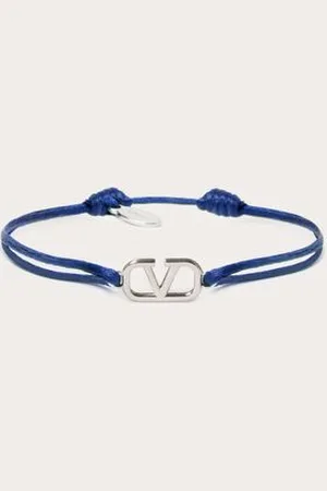VALENTINO GARAVANI PULSERA VLOGO SIGNATURE DE ALGODÓN Hombre UNI