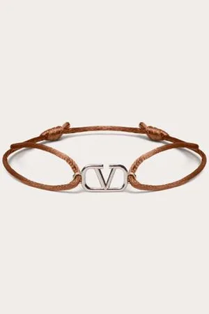 VALENTINO GARAVANI PULSERA VLOGO SIGNATURE DE ALGODÓN Hombre UNI