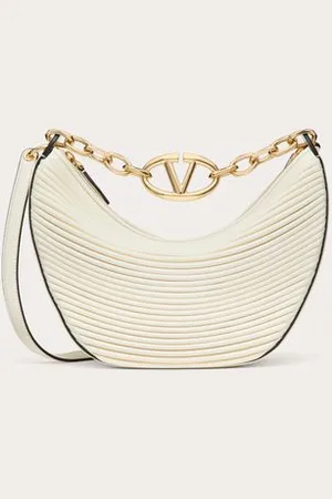 VALENTINO GARAVANI BOLSO HOBO PEQUEÑO VLOGO MOON DE CUERO NAPA CON CADENA Mujer UNI