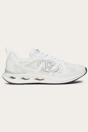 VALENTINO GARAVANI ZAPATILLAS DEPORTIVAS VLOGO EASYJOG DE CUERO DE BECERRO Y TELA Mujer 35.5