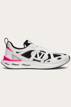 VALENTINO GARAVANI ZAPATILLAS DEPORTIVAS VLOGO EASYJOG DE CUERO DE BECERRO Y TELA Mujer 35.5