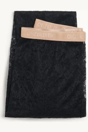 VALENTINO PANTIMEDIAS DE ENCAJE Mujer L/XL