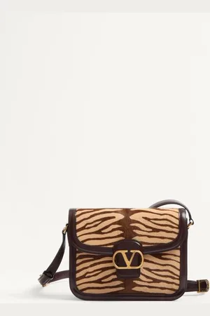 VALENTINO GARAVANI BOLSO DE HOMBRO GARAVANI 9TO5 EN CUERO DE BECERRO EFECTO PONI ANIMALIER Mujer UNI