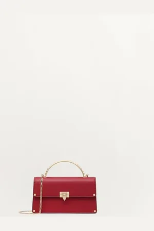 VALENTINO GARAVANI MINIBOLSO ROCKSTUD DE CUERO DE BECERRO Mujer UNI