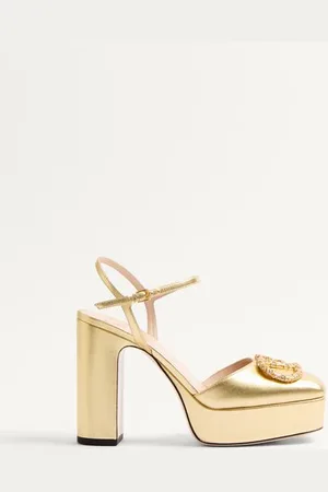 VALENTINO GARAVANI ZAPATO DE PLATAFORMA VLOGO SIGNATURE DE CUERO NAPA LAMINADO CON TACÓN DE 115 MM Mujer 36